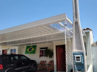 Cobertura Fixa em Policarbonato | Toldos Performs - Sorocaba e região